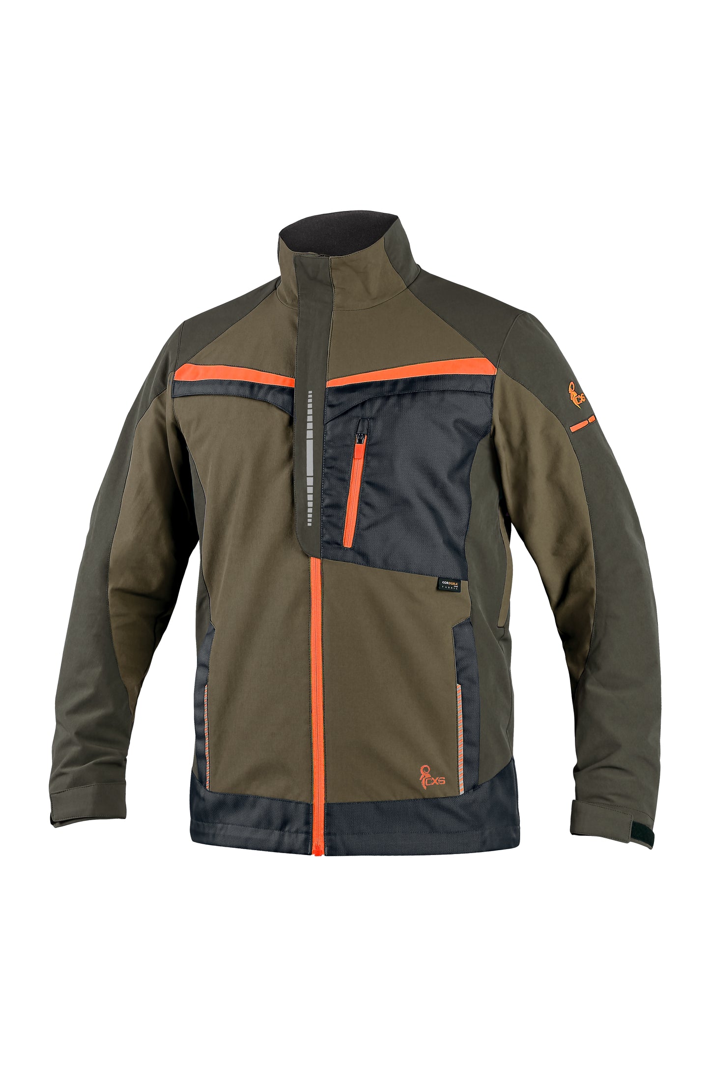 JACKE CXS NAOS, HERREN, GRÜN-GRÜN, HV ORANGE ZUBEHÖR