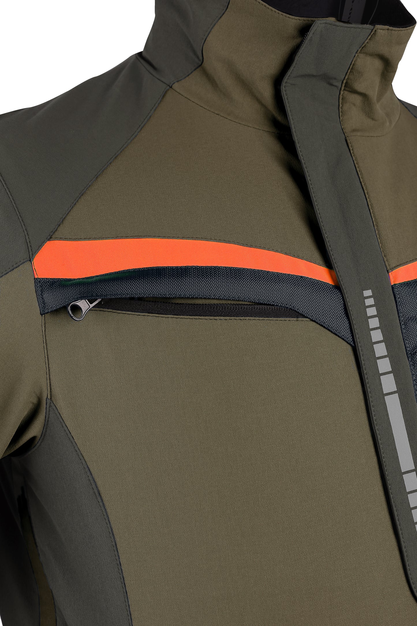 JACKE CXS NAOS, HERREN, GRÜN-GRÜN, HV ORANGE ZUBEHÖR