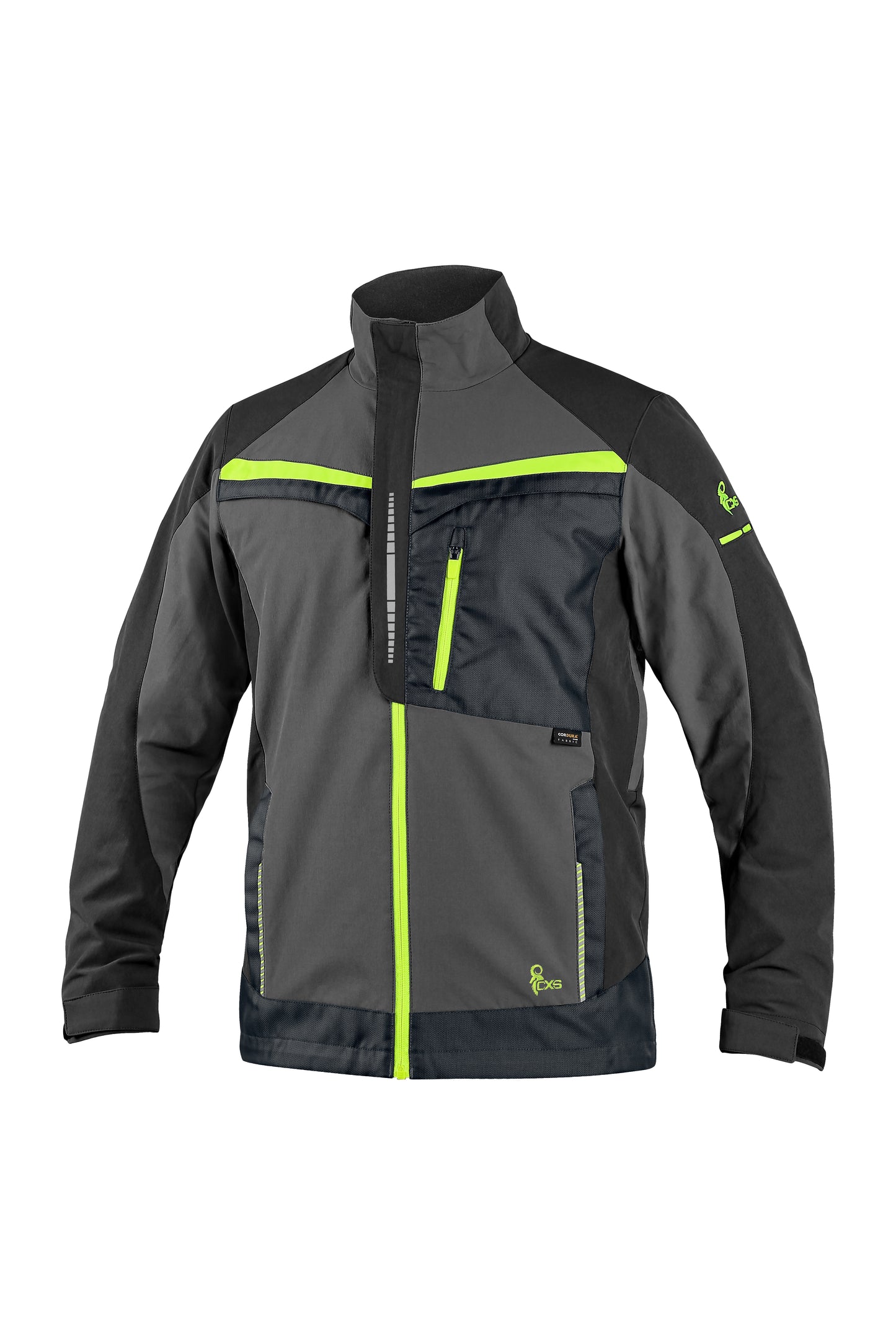 GIACCA CXS NAOS, UOMO, GRIGIO-NERO, HV GIALLO ACCESSORI