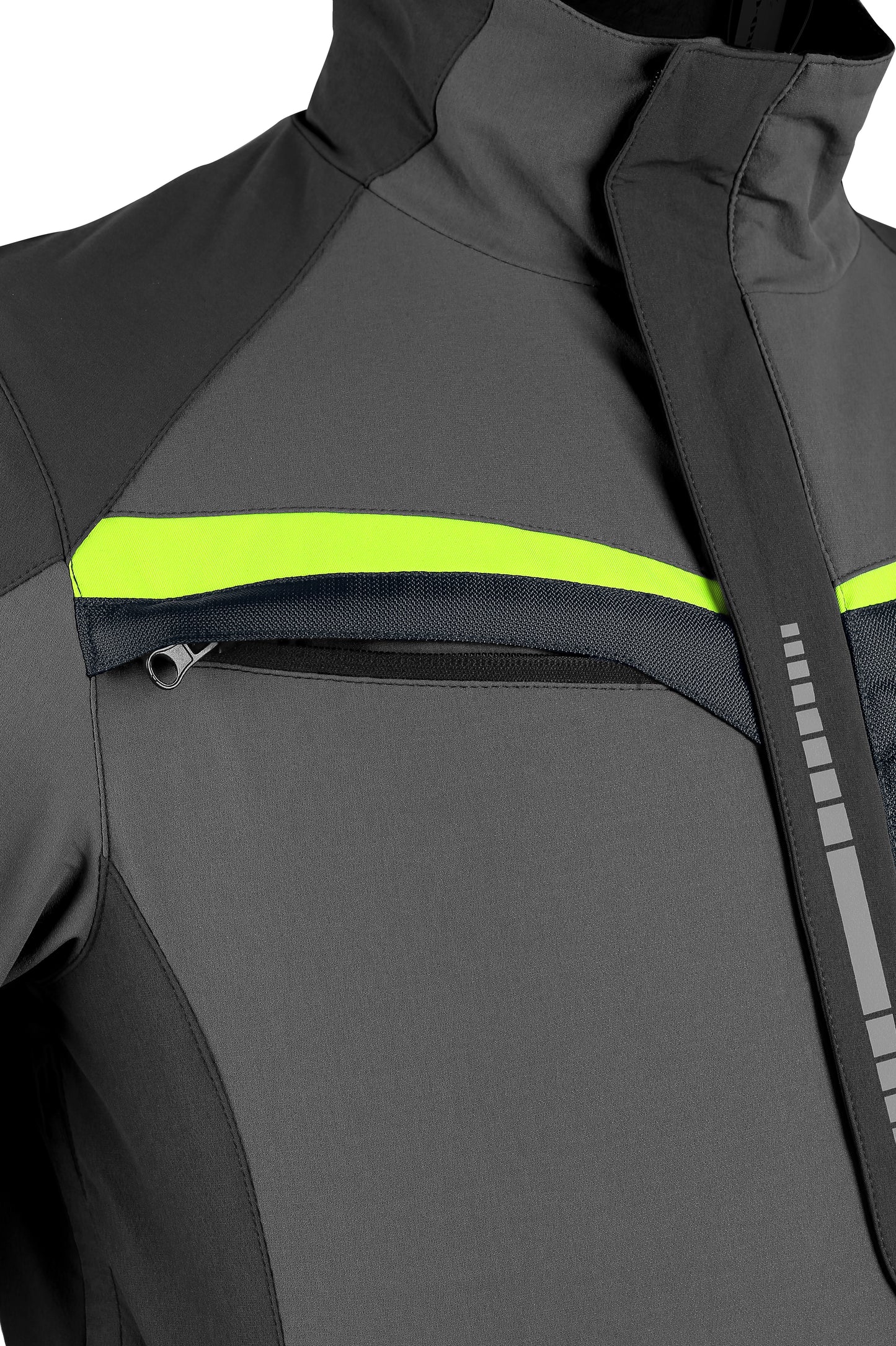 GIACCA CXS NAOS, UOMO, GRIGIO-NERO, HV GIALLO ACCESSORI