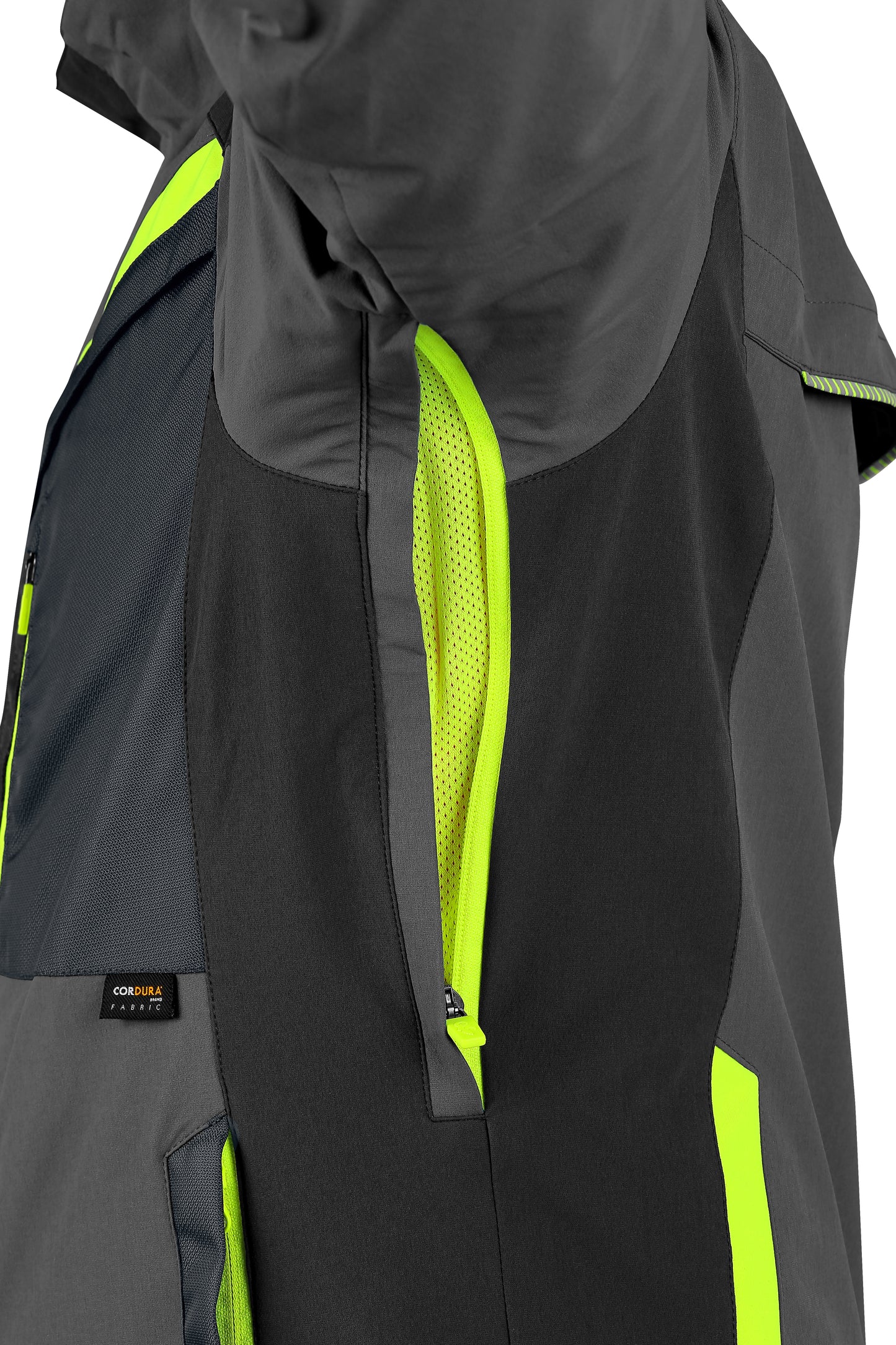 GIACCA CXS NAOS, UOMO, GRIGIO-NERO, HV GIALLO ACCESSORI