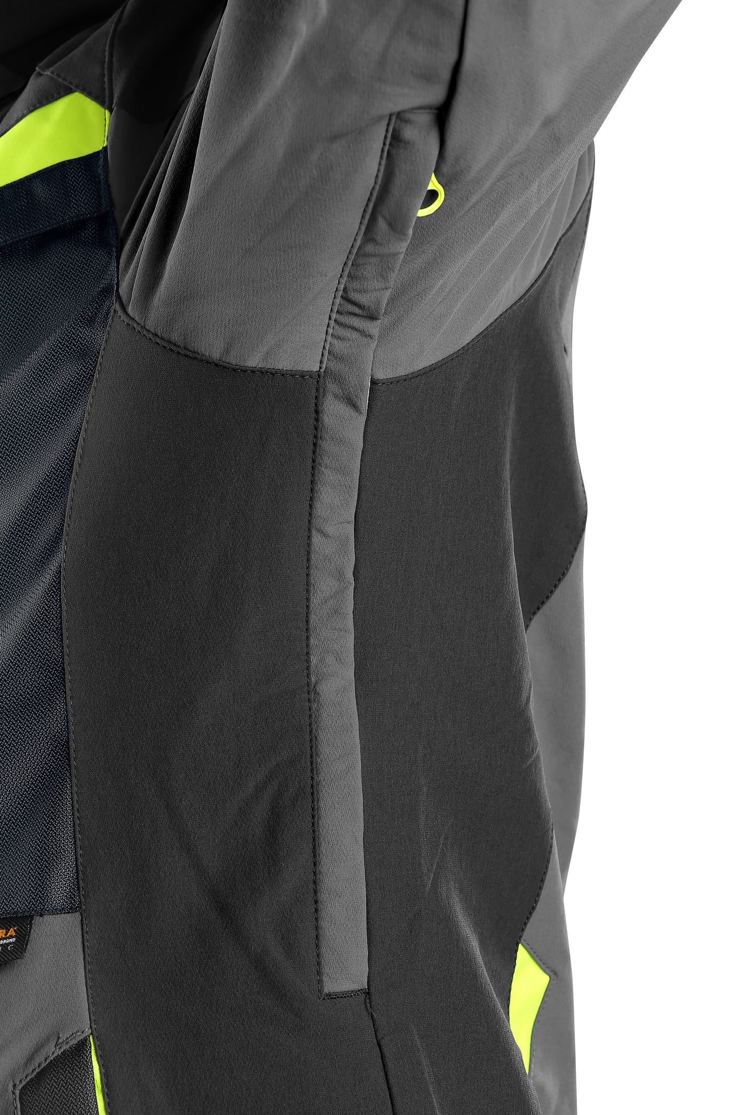 GIACCA CXS NAOS, UOMO, GRIGIO-NERO, HV GIALLO ACCESSORI