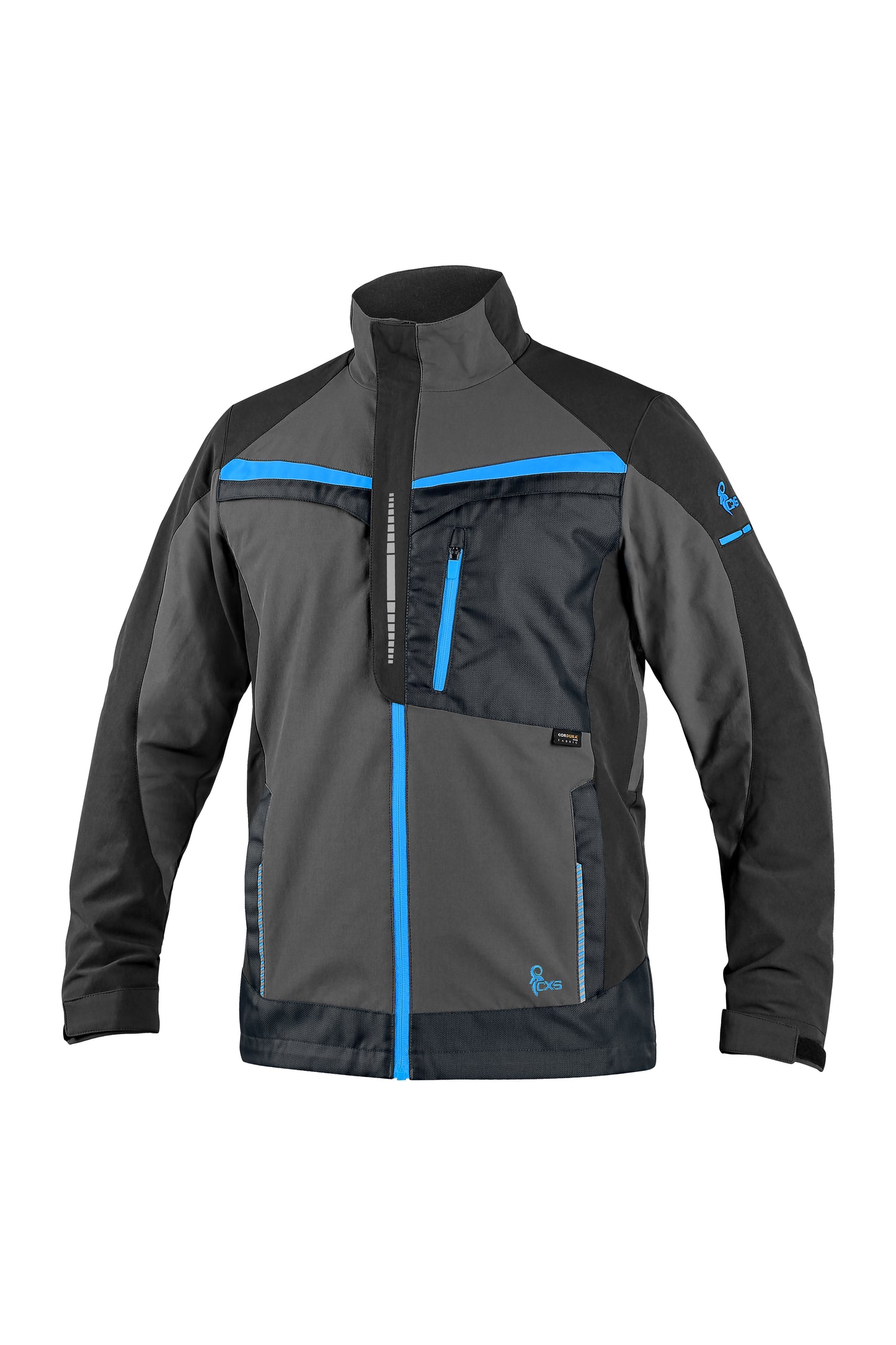 GIACCA CXS NAOS, UOMO, GRIGIO-NERO, HV BLU ACCESSORI