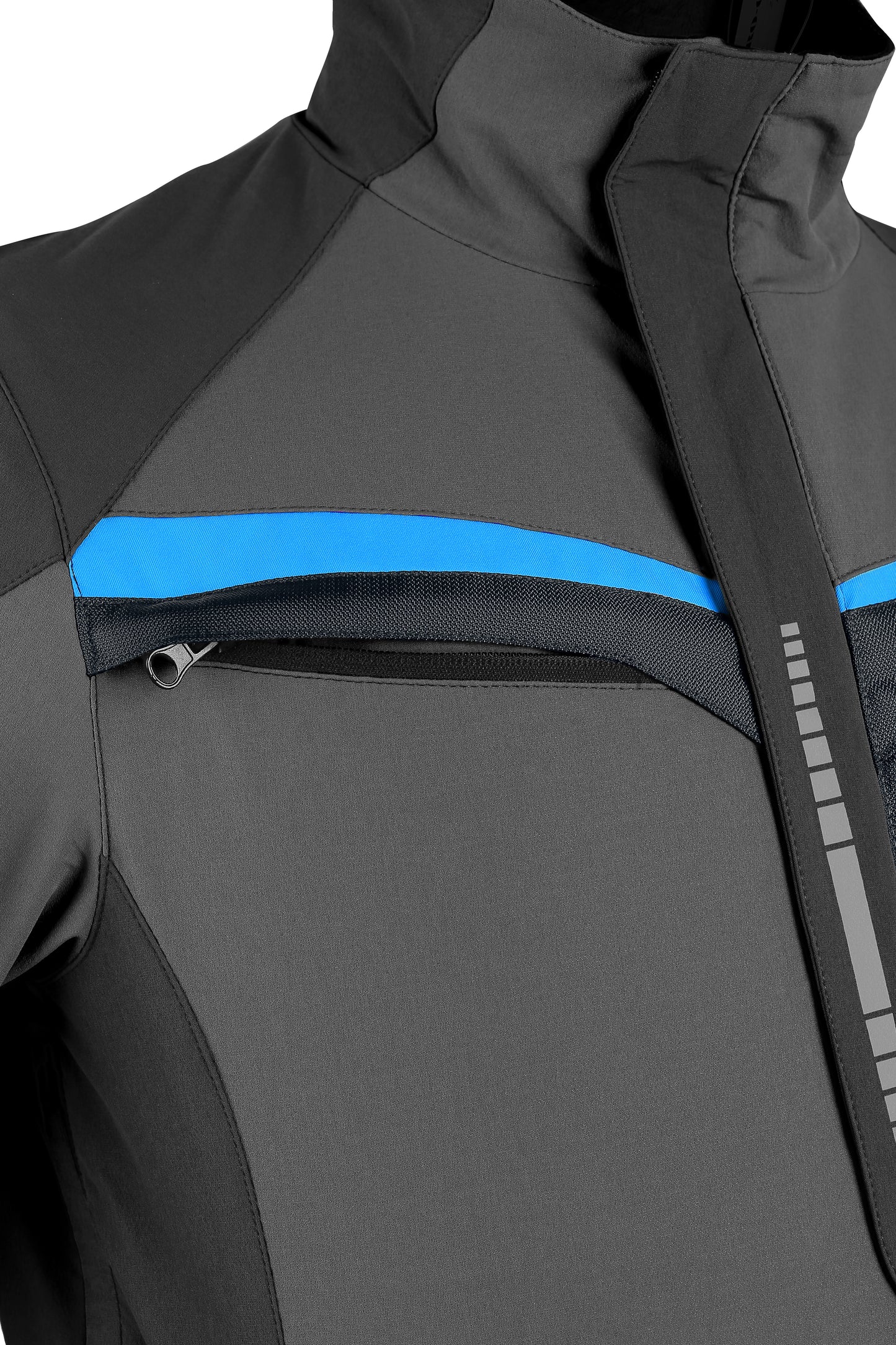 GIACCA CXS NAOS, UOMO, GRIGIO-NERO, HV BLU ACCESSORI