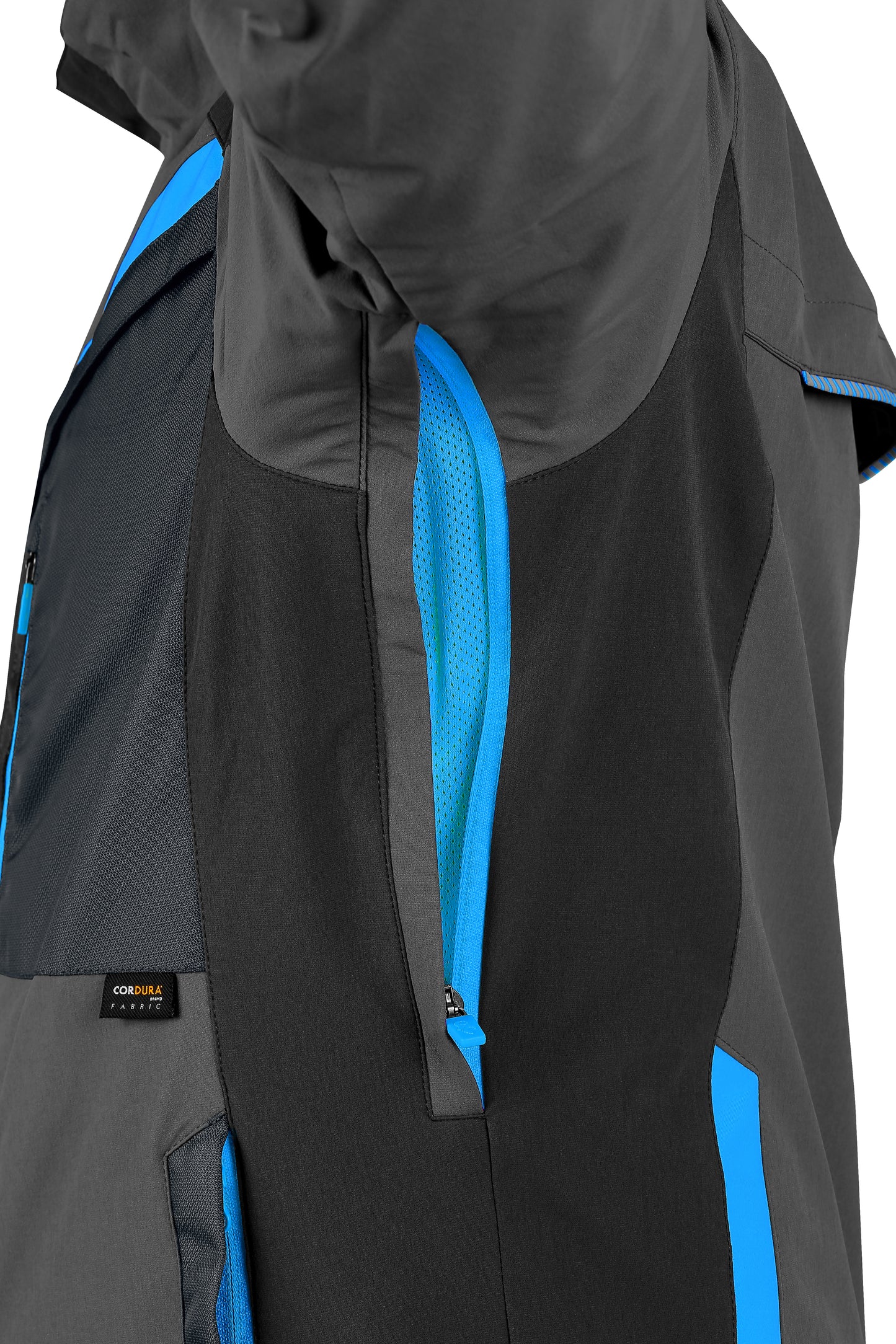 GIACCA CXS NAOS, UOMO, GRIGIO-NERO, HV BLU ACCESSORI