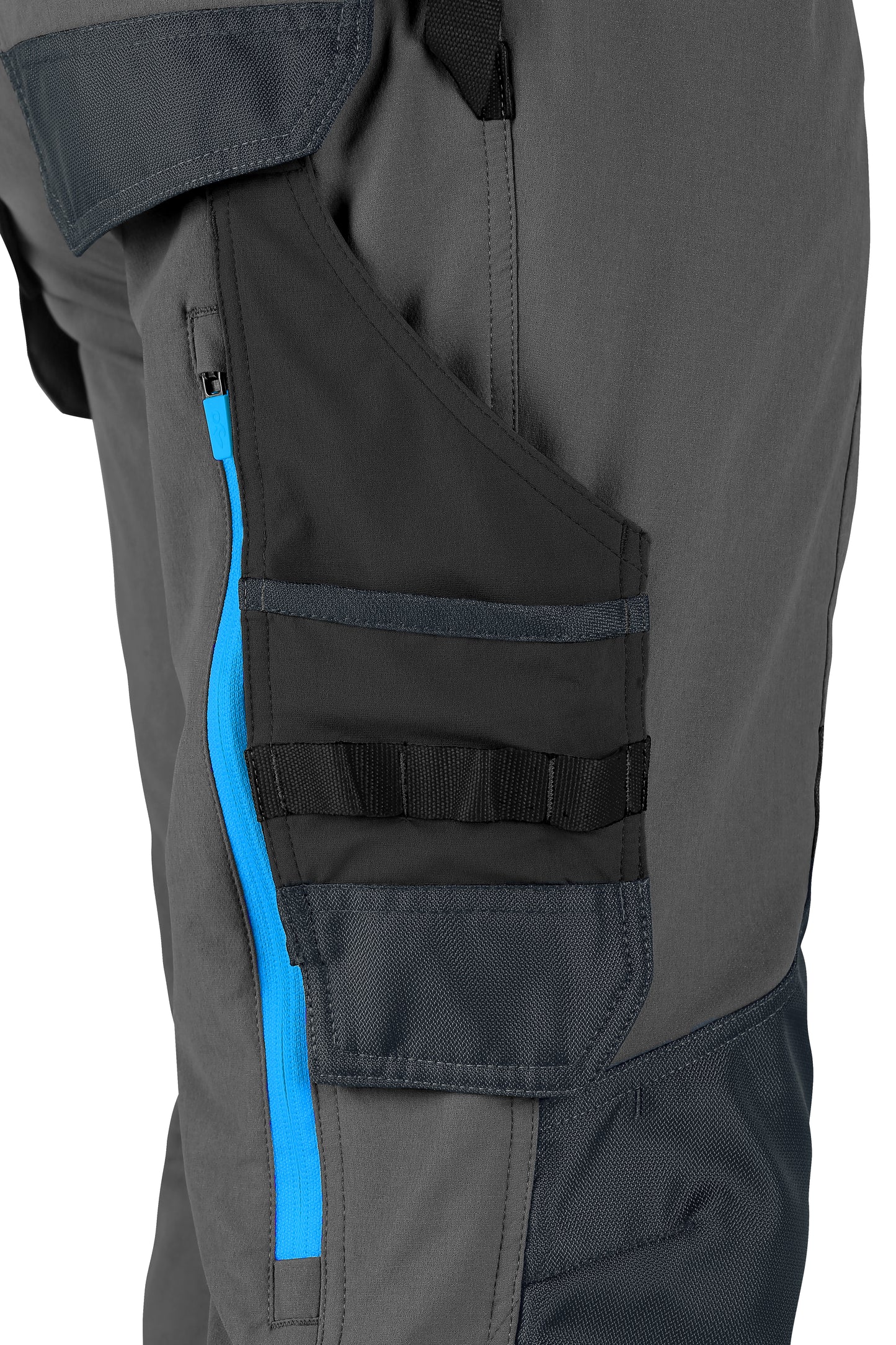 HOSE CXS NAOS HERREN, GRAU-SCHWARZ, HV BLAU ZUBEHÖR