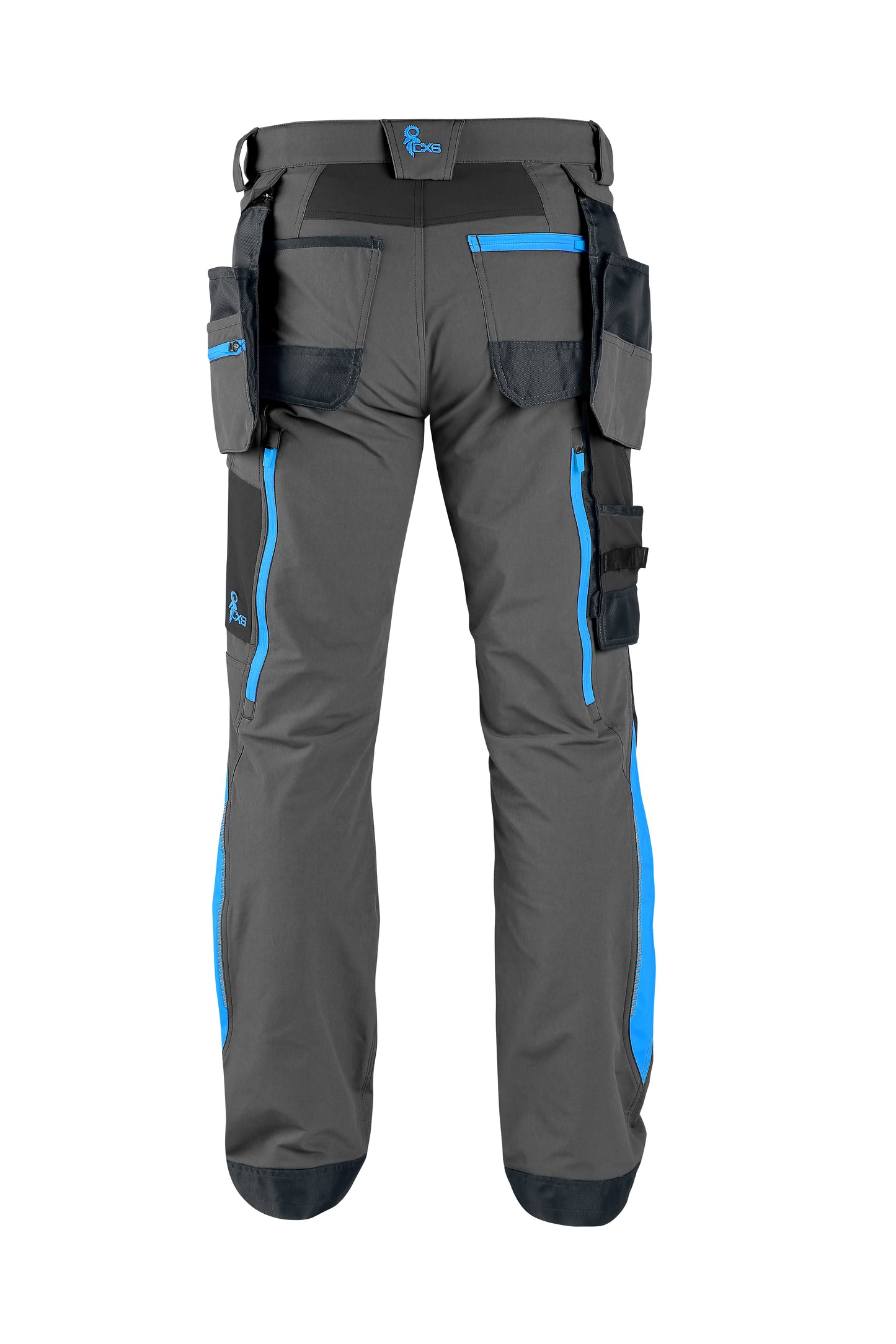 HOSE CXS NAOS HERREN, GRAU-SCHWARZ, HV BLAU ZUBEHÖR