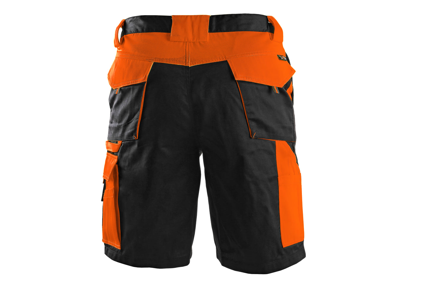 HERREN-ARBEITSSHORTS CXS SIRIUS BRIGHTON, SCHWARZ - ORANGE