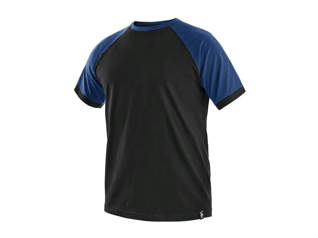 T-SHIRT OLIVER, KURZARM, SCHWARZ-BLAU