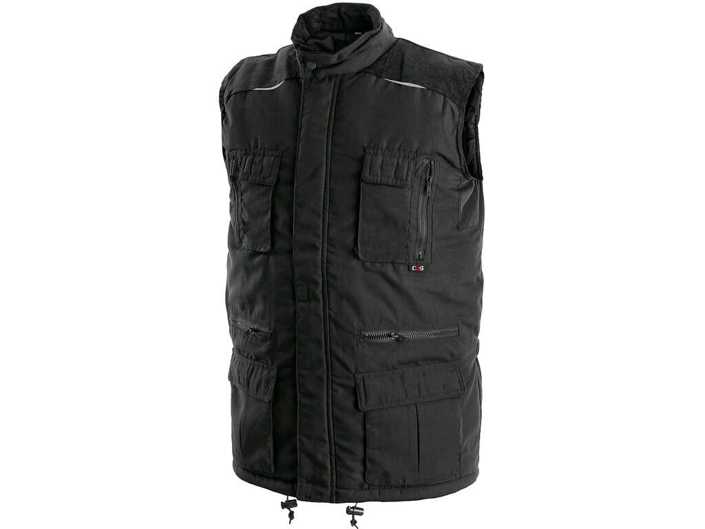 GEPOLSTERTE WESTE OHIO, WINTER, HERREN, SCHWARZ