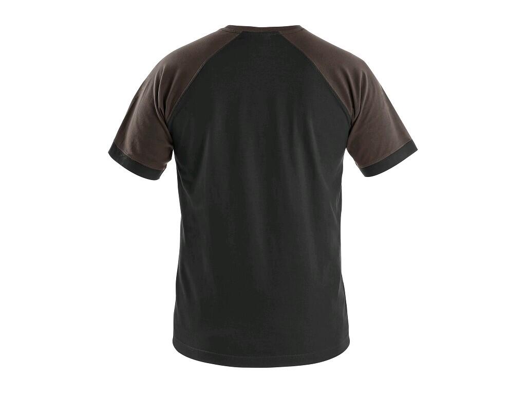 T-SHIRT OLIVER, KURZARM, SCHWARZBRAUN