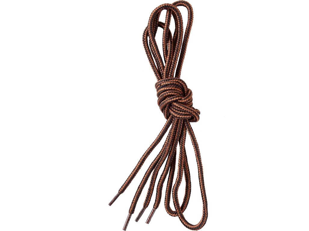 SHOE LACES, ROUND, BROWN, 130 CM