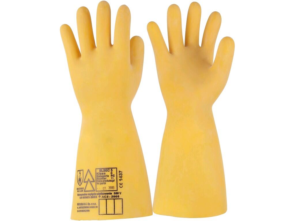 GLOVES 500 V, DIELECTRIC, RED