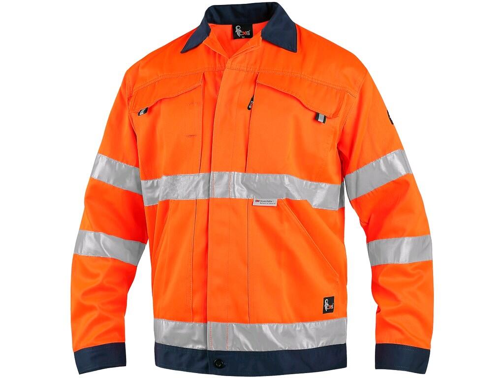 HERRENJACKE HIGH VISIBLE NORWICH, ORANGE-BLAU