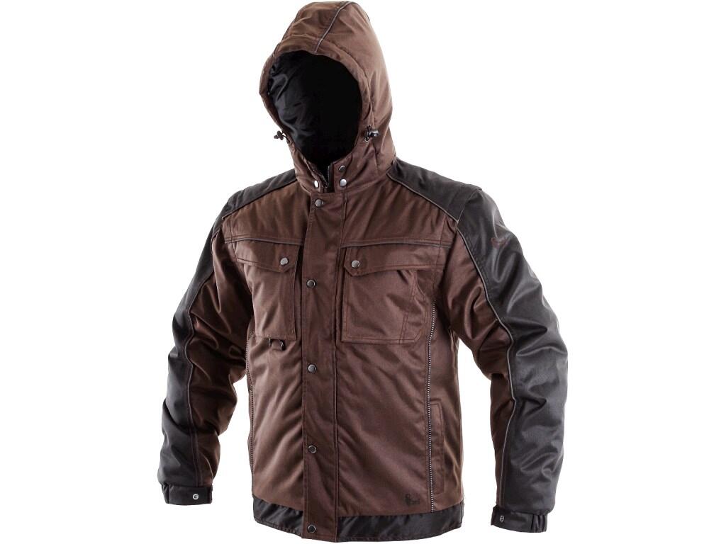 HERREN-WATTIERTE JACKE 2IN1 IRVINE, WINTER, BRAUN-SCHWARZ