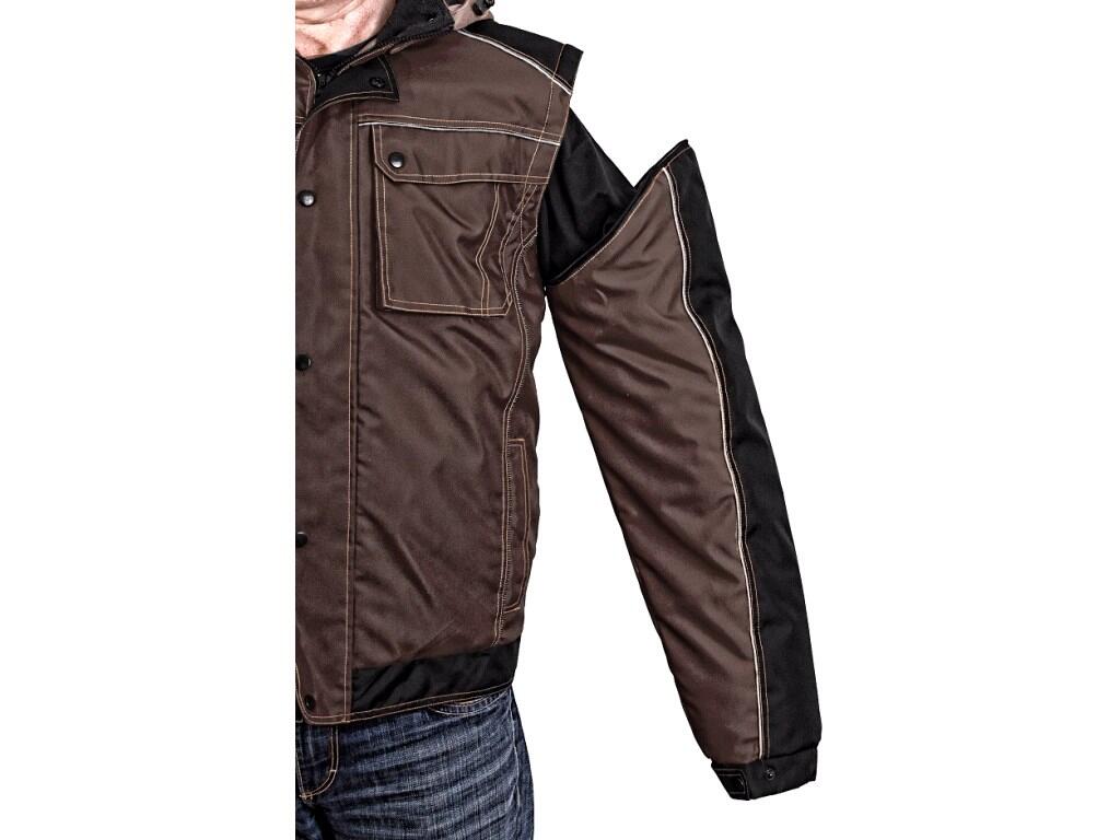 HERREN-WATTIERTE JACKE 2IN1 IRVINE, WINTER, BRAUN-SCHWARZ