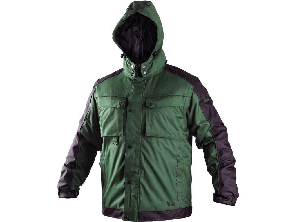 HERREN-WATTIERTE JACKE 2IN1 IRVINE, WINTER, GRÜN-SCHWARZ