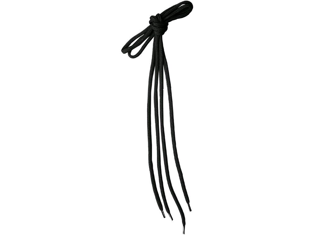 ROUNDED SHOELACES, 130CM, BLACK