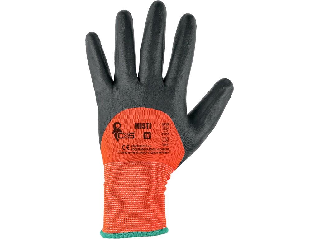 GANTS MISTI Trempés À 3/4 EN NITRILE, GRIS ORANGE