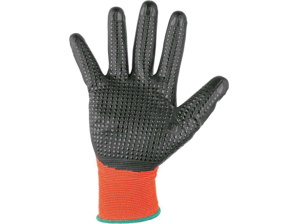 GANTS MISTI Trempés À 3/4 EN NITRILE, GRIS ORANGE