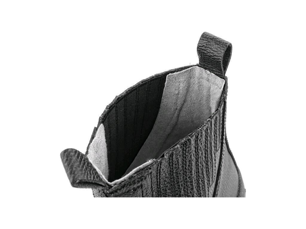 ANKLE FOOTWEAR DRAGO S1,WITH STEEL TOE CAP, BLACK