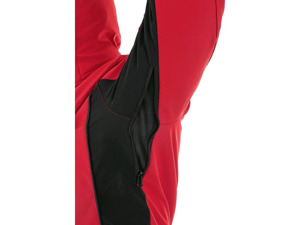 GIACCA SOFTSHELL IMBOTTITA VEGAS, INVERNALE, DA UOMO, ROSSO-NERO