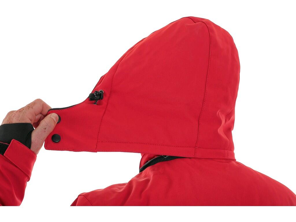 GIACCA SOFTSHELL IMBOTTITA VEGAS, INVERNALE, DA UOMO, ROSSO-NERO
