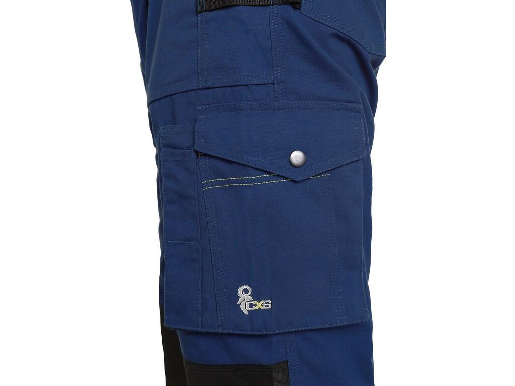 ARBEITSHOSE FÜR HERREN MIT BIB STRETCH CXS STRETCH, MARINEBLAU-SCHWARZ
