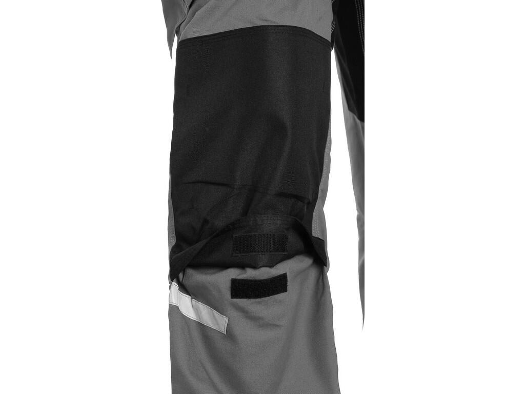 HERREN-ARBEITSHOSE MIT BIB, STRETCH CXS STRETCH, GRAU-SCHWARZ