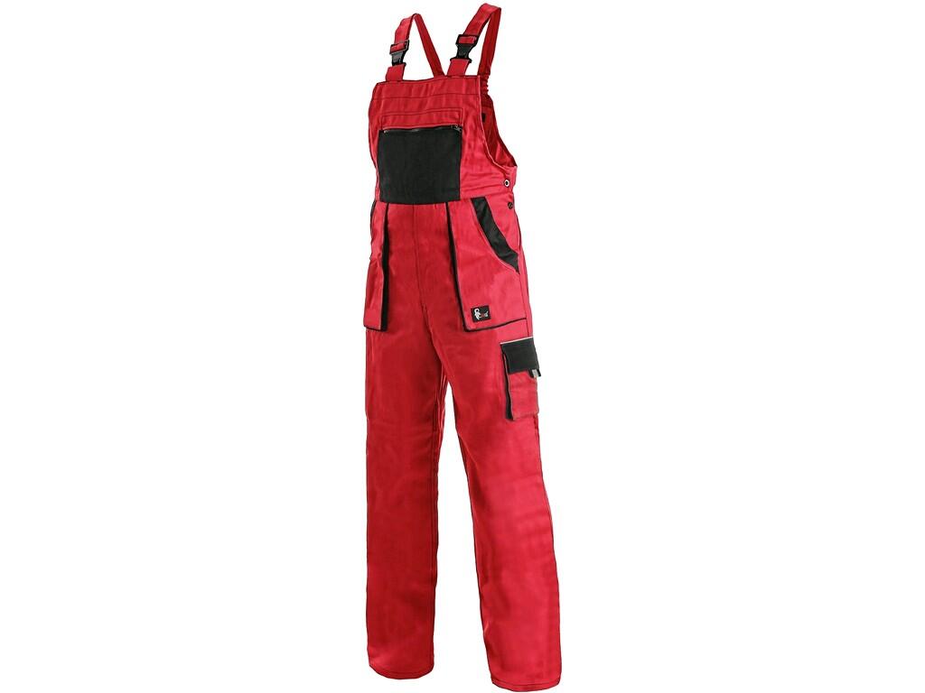 TRÄGERHOSE CXS LUXY SABINA, DAMEN, ROT-SCHWARZ