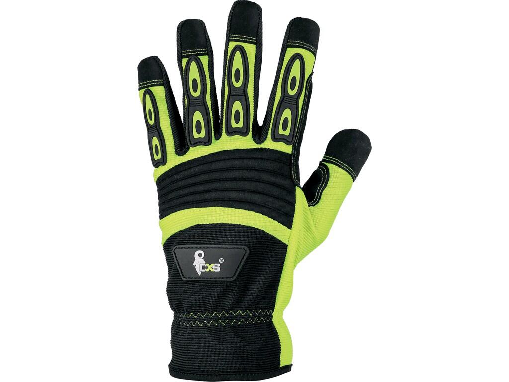 GUANTI YEMA COMBINATI GIALLO-NERO