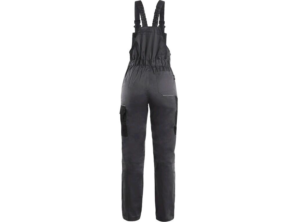 PANTALON À BIB CXS PHOENIX HEKATE, FEMME, GRIS-NOIR