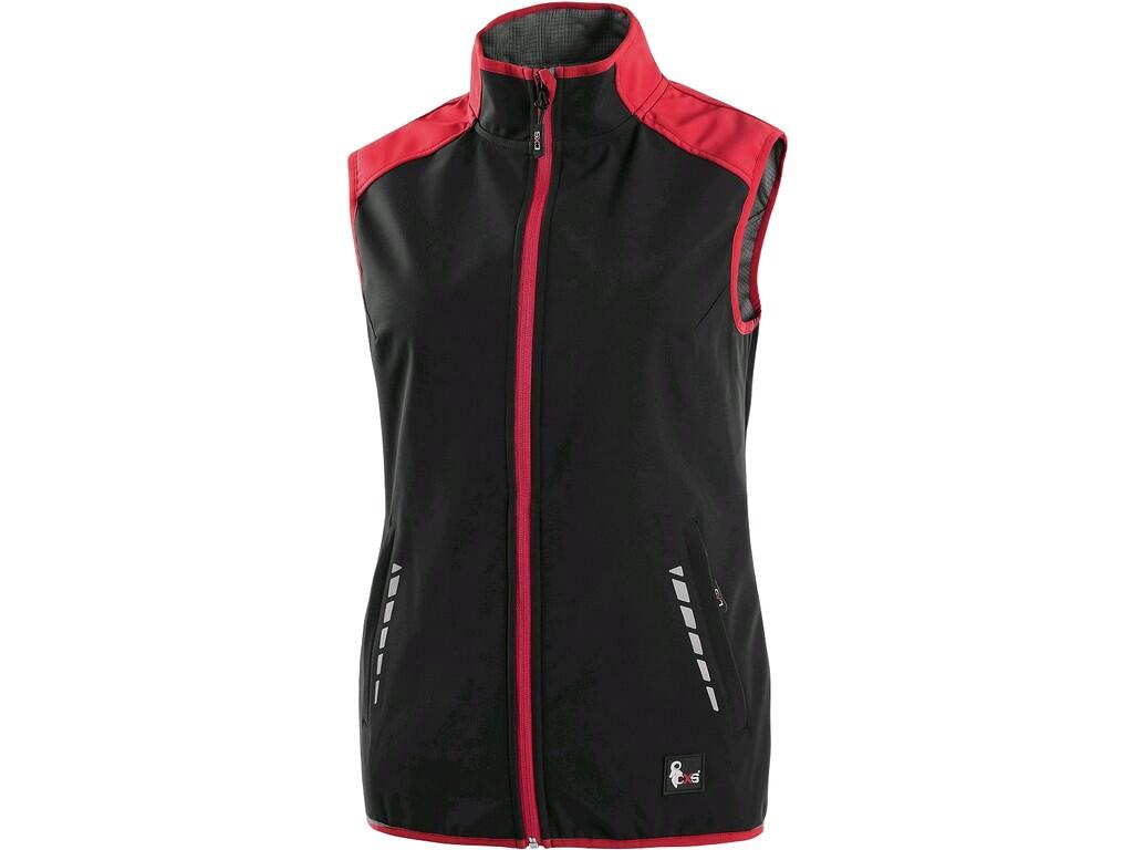 VEST CXS HEBRON, LADIES´, BLACK-RED