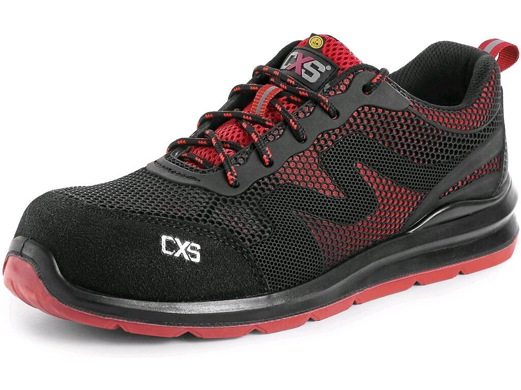 CHAUSSURES BASSES CXS ISLAND PAROS S1P, NOIR-ROUGE
