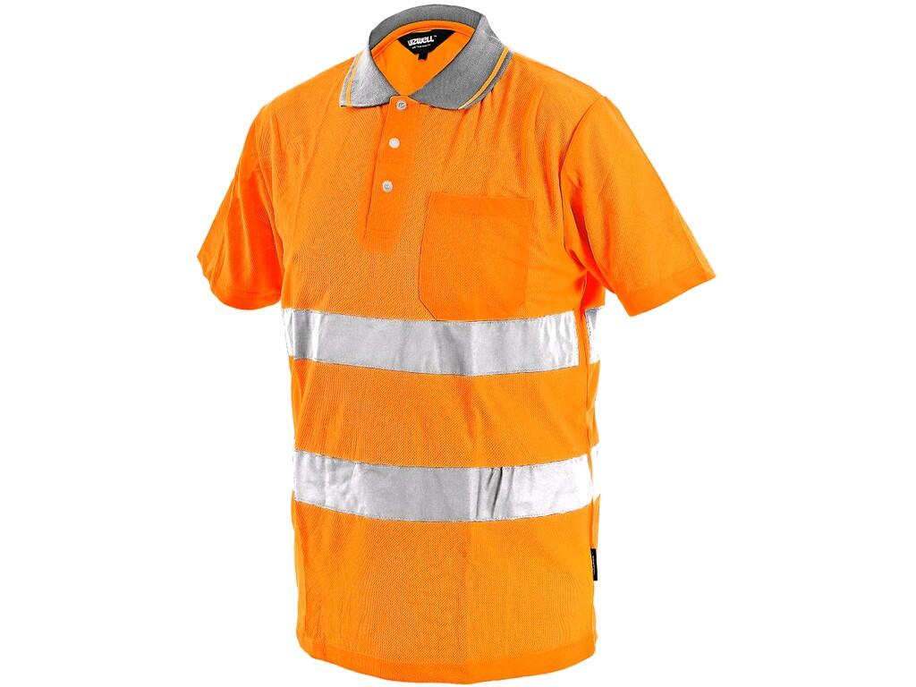 HIGH SICHTBARES POLOSHIRT DOVER, HERREN, ORANGE