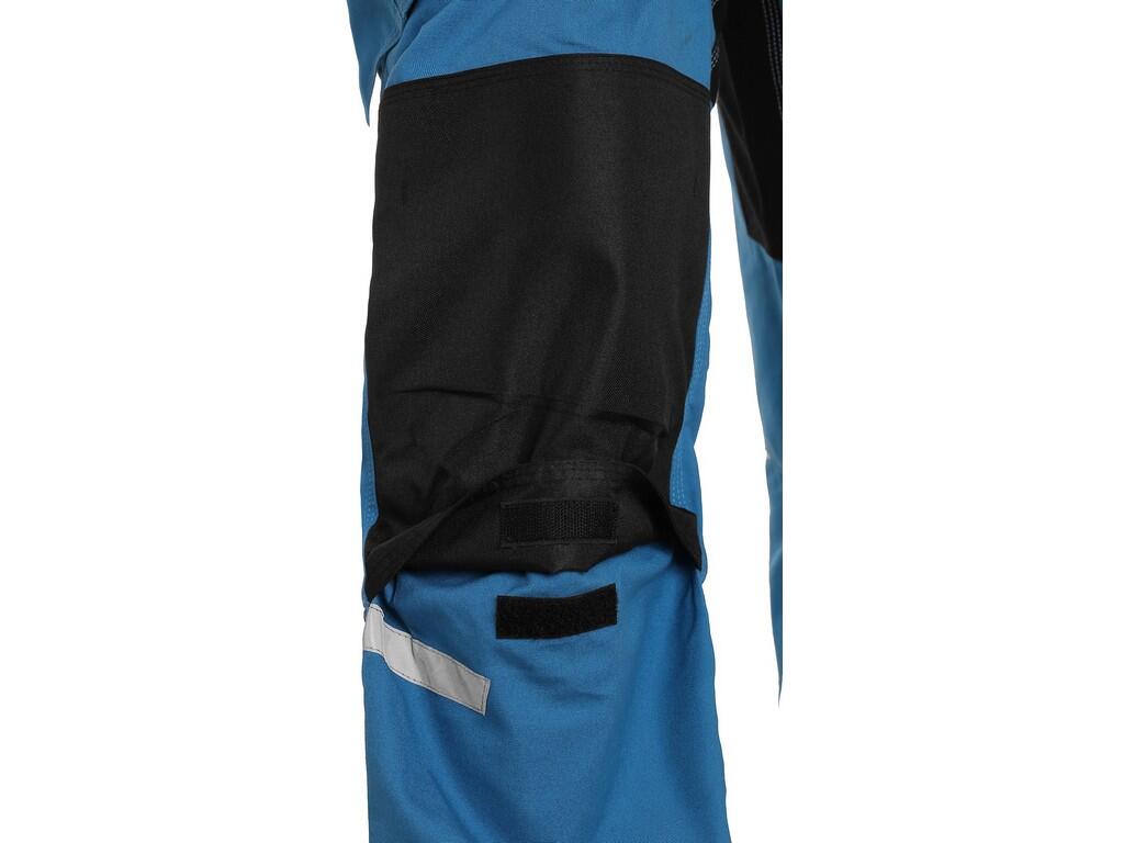 HOSE MIT BIB CXS STRETCH, 170–176 CM, HERREN, HELLBLAU – SCHWARZ
