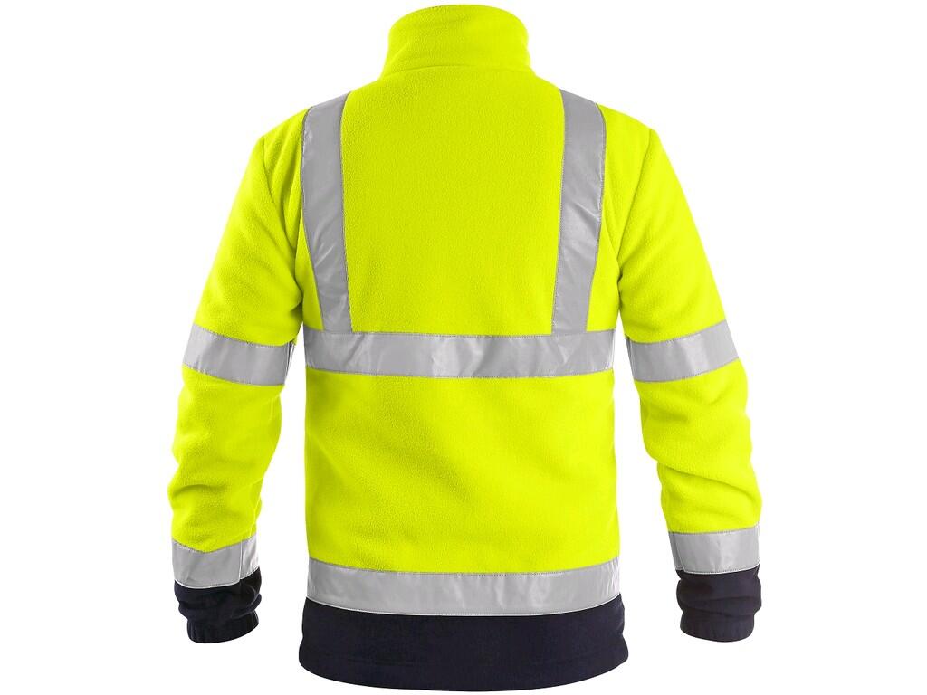 GIACCA CXS PRESTON, ALTA VISIBILE, IN PILE, GIALLO-BLU