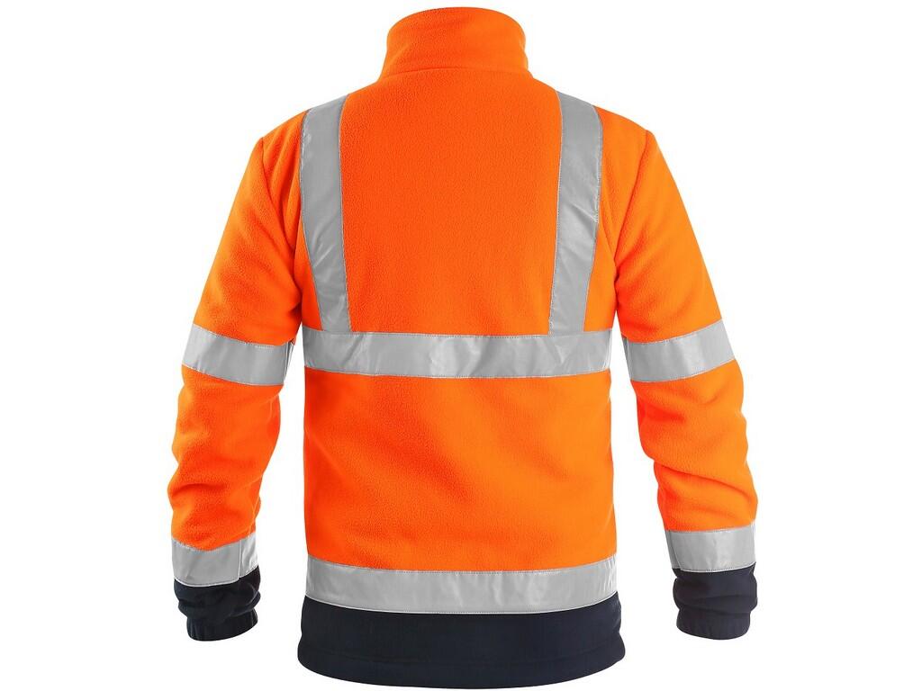 GIACCA CXS PRESTON, ALTA VISIBILE, IN PILE, ARANCIONE-BLU