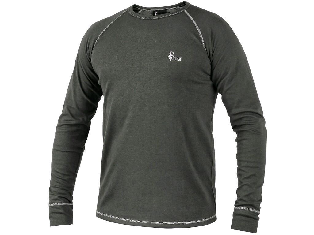 T-SHIRT ACTIVE, FUNZIONALE, MANICA LUNGA, DA UOMO, GRIGIA