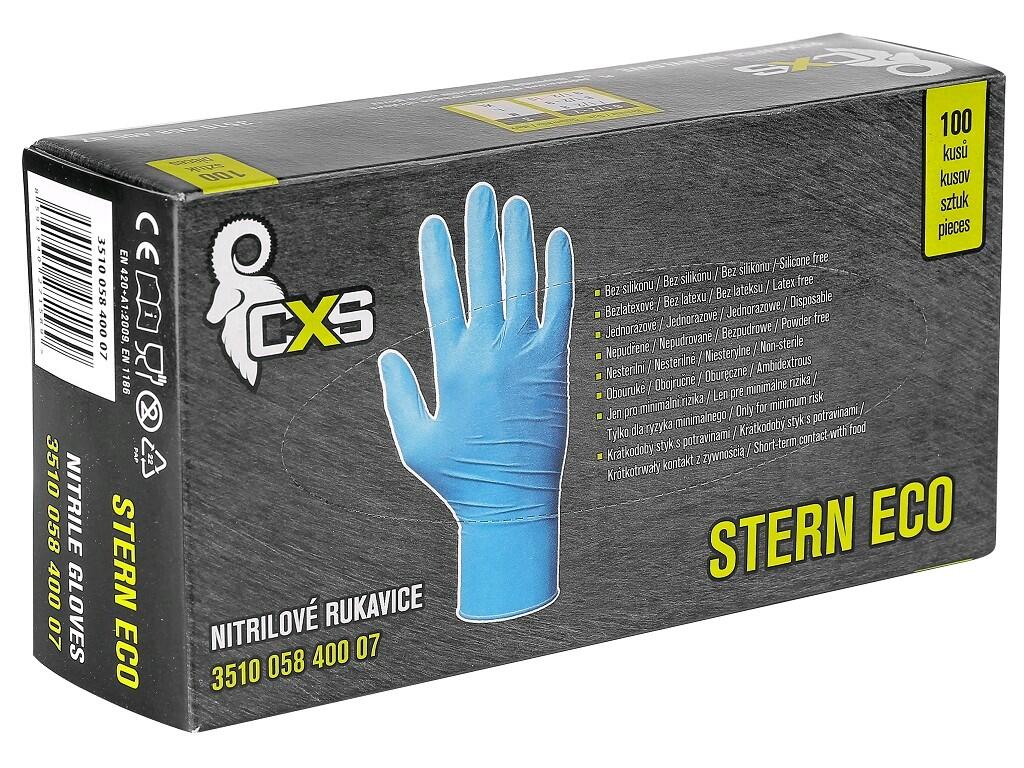 GUANTI CXS STERN ECO, MONOUSO, NITRILE, BLU