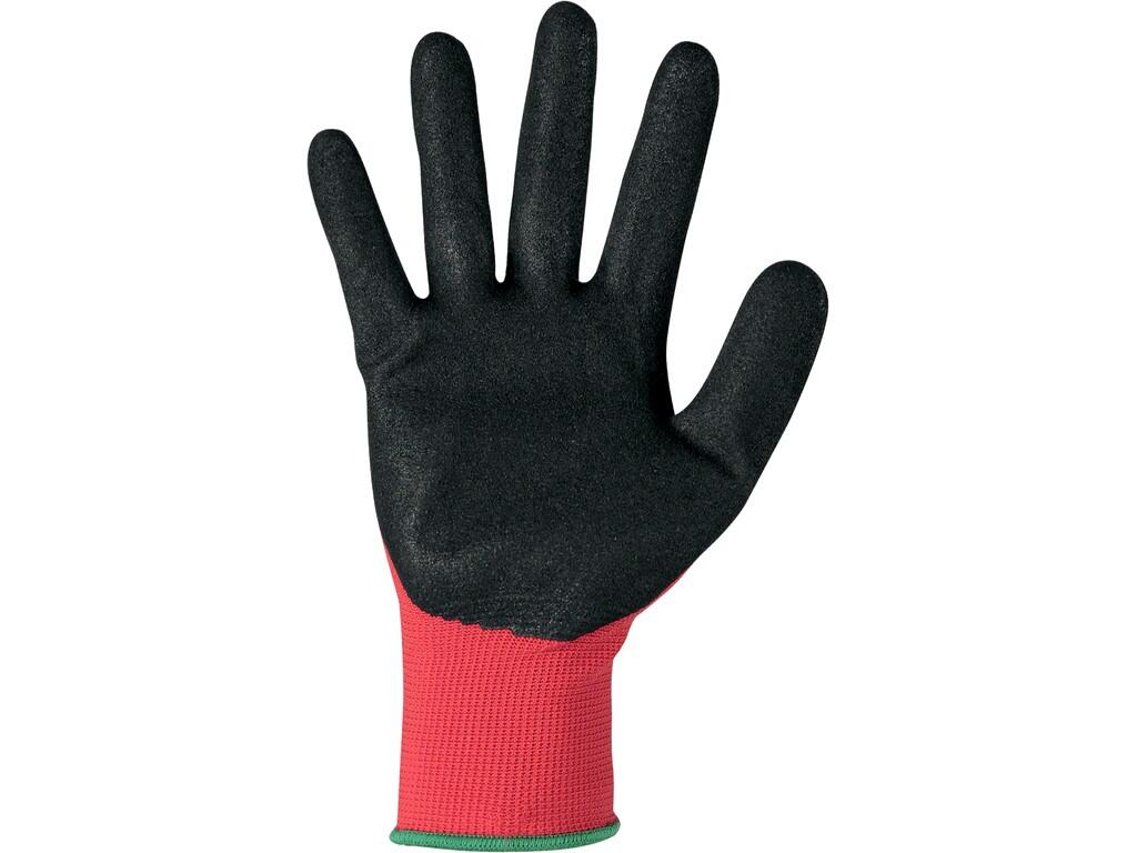 GANTS ALVAROS, TREMPÉS EN NITRILE, ROUGE-NOIR