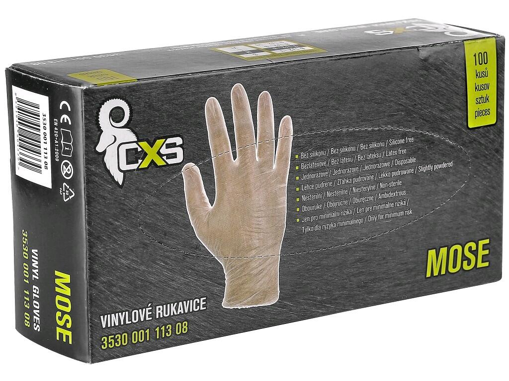 HANDSCHUHE MOSE, EINWEG, VINYL