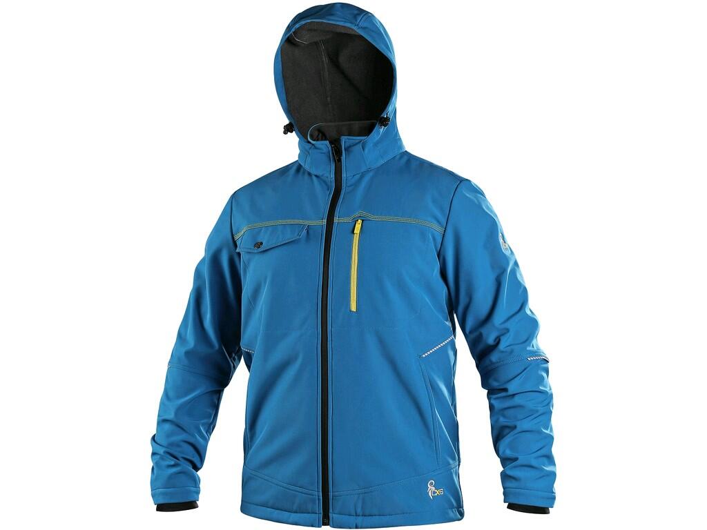 VESTE CXS STRETCH, HOMME, SOFTSHELL, BLEU MOYEN