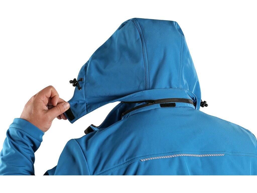 VESTE CXS STRETCH, HOMME, SOFTSHELL, BLEU MOYEN