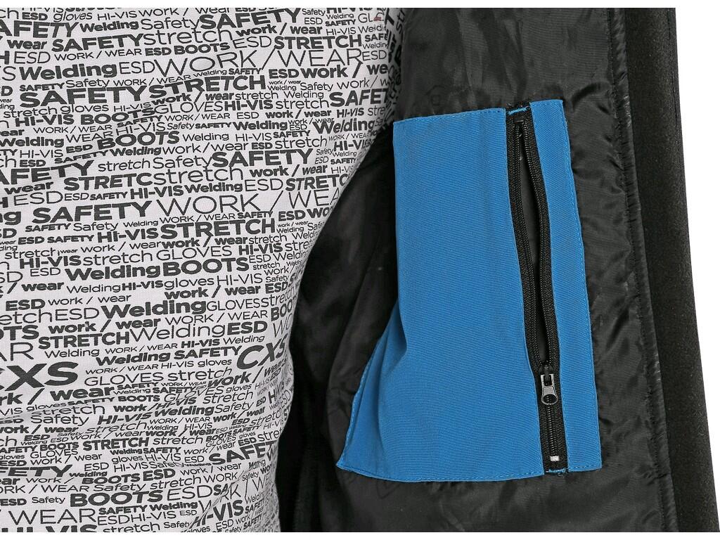 VESTE CXS STRETCH, HOMME, SOFTSHELL, BLEU MOYEN