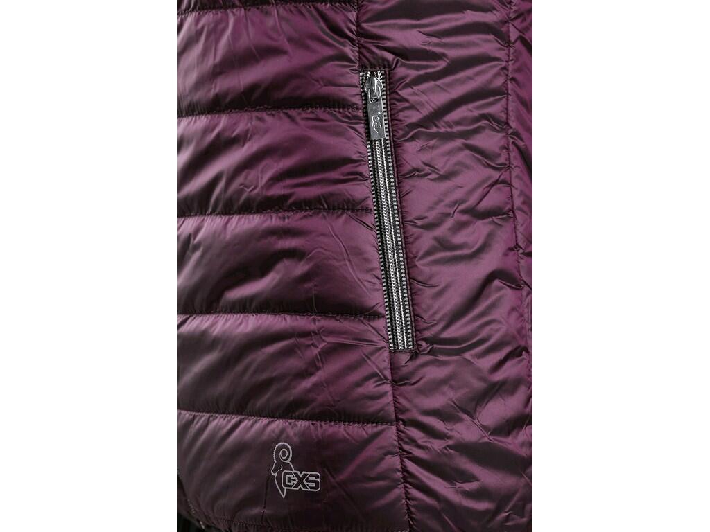 VESTE CXS OCEANIA, HIVER, FEMME, REMBOURRÉE DOUBLE FACE, VIOLET-NOIR