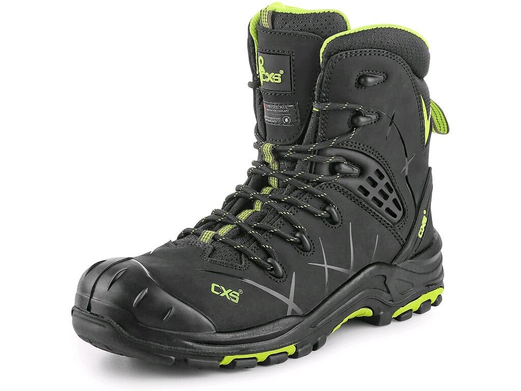 Halbschaft-Schuhe CXS UNIVERSE ROCKET S3, SCHWARZ-GRÜN