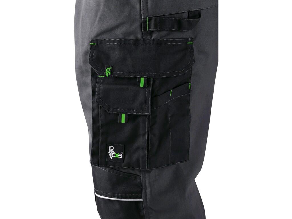 MEN ́S WORKING TROUSERS WITH BIB SIRIUS TRISTAN, MEN´S, GREY-GREEN