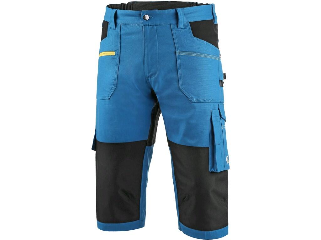 TROUSERS 3/4 CXS STRETCH, MEN’S, BRIGHT BLUE - BLACK