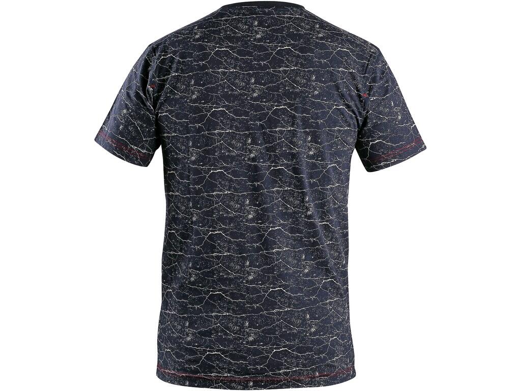 T-SHIRT CXS MARMORO, HERREN, KURZARM, DUNKELBLAU